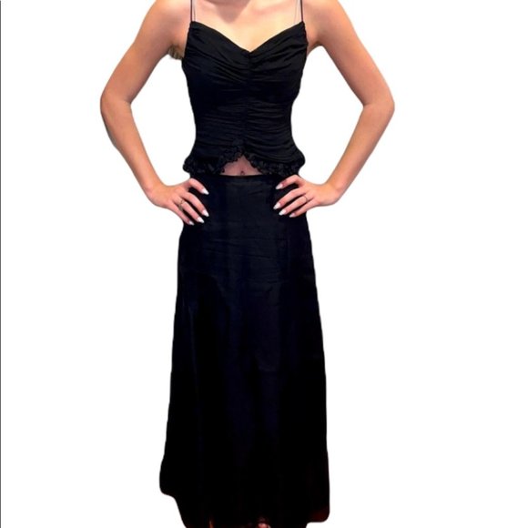 Gorgeous EUC Oscar de la Renta two-piece gown - Picture 1 of 6